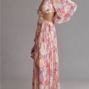 Astr Revert long sleeve cut out maxi